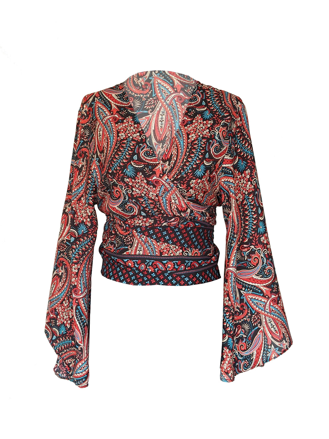 Taiṃtīs bell sleeve top