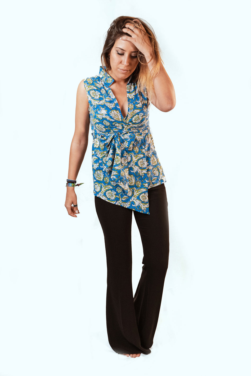 Neela wrap blouse